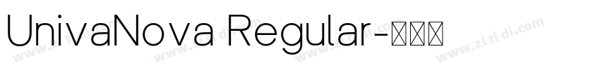UnivaNova Regular字体转换